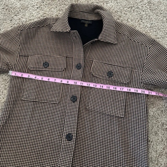 Current Air Anthropologie Houndstooth Shirt Jacket Shacket Brown Black 
Medium - Picture 12 of 12